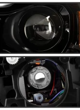 Xtune Black Lens LED DRL Projector Headlights Jeep Compass 2017-2020                                     - PRO-JH-JCOM17-AM-BK - Image 3