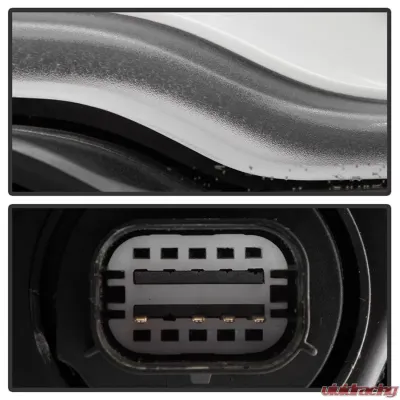 Xtune Black Lens LED DRL Projector Headlights Jeep Compass 2017-2020 - PRO-JH-JCOM17-AM-BK