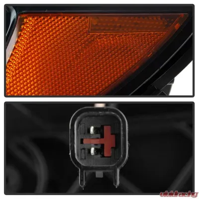 Xtune Black Lens LED DRL Projector Headlights Jeep Compass 2017-2020 - PRO-JH-JCOM17-AM-BK