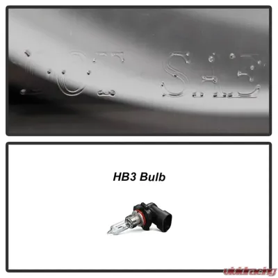 Xtune Black Lens LED DRL Projector Headlights Jeep Compass 2017-2020 - PRO-JH-JCOM17-AM-BK