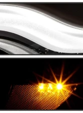 Xtune Black Lens LED DRL Projector Headlights Jeep Compass 2017-2020                                     - PRO-JH-JCOM17-AM-BK - Image 10