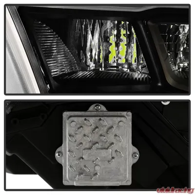 Xtune OE Left Black Bezel Full LED with DRL Headlight Dodge Ram 1500 2019-2022 - HD-JH-DR19-FLED-OE-BK-L