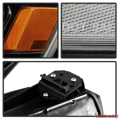 Xtune OE Left Black Bezel Full LED with DRL Headlight Dodge Ram 1500 2019-2022 - HD-JH-DR19-FLED-OE-BK-L