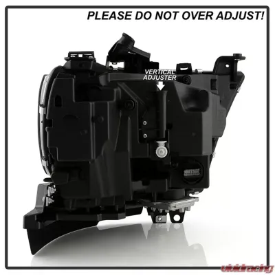 Xtune OE Left Black Bezel Full LED with DRL Headlight Dodge Ram 1500 2019-2022 - HD-JH-DR19-FLED-OE-BK-L