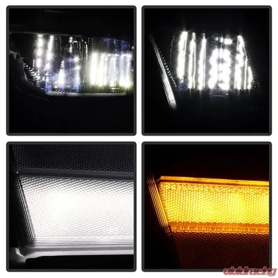 Xtune OE Left Black Bezel Full LED with DRL Headlight Dodge Ram 1500 2019-2022 - HD-JH-DR19-FLED-OE-BK-L