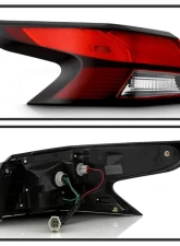 Xtune OE Outer Left with 7440NA Signal, W21W Brake and W5W Side Marker Halogen Tail Light Nissan Versa 2020-2022                                     - ALT-JH-NV20-OE-OL - Image 2
