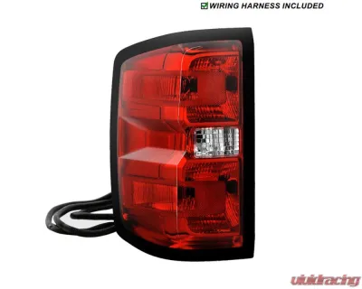Xtune Tail Lights OE Left Chevrolet Silverado 1500 | 2500 | 3500 | GMC Sierra 3500 2016-2019 - ALT-JH-CSIL16-WIRE-L