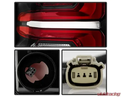 Xtune LED Tail Light Parking Brake Signal Backup Halogen Bulb OE Left Chevrolet Suburban | Tahoe 2021-2023 - ALT-JH-CSUB21-LED-OE-L