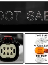 Xtune LED Tail Light Parking Brake Signal Backup Halogen Bulb OE Left Chevrolet Suburban | Tahoe 2021-2023                                     - ALT-JH-CSUB21-LED-OE-L - Image 8