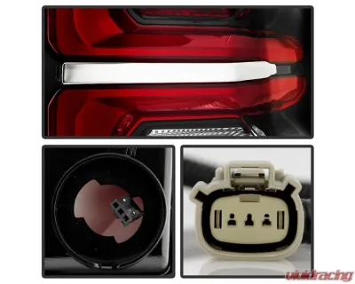 Xtune LED Tail Light Parking Brake Signal Backup Halogen Bulb OE Right Chevrolet Suburban | Tahoe 2021-2023 - ALT-JH-CSUB21-LED-OE-R