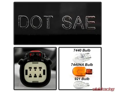 Xtune LED Tail Light Parking Brake Signal Backup Halogen Bulb OE Right Chevrolet Suburban | Tahoe 2021-2023 - ALT-JH-CSUB21-LED-OE-R