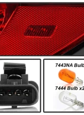 Xtune Halogen Tail light Outer OE Right GM2804112 Chevrolet Traverse 2013-2017                                     - ALT-JH-CTRA13-OE-OR - Image 6