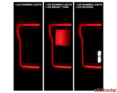 Xtune Blind Sport BLIS Ready LED Tail Light OE Left Ford Raptor | F150 2015-2017 - ALT-JH-FF15015-BSD-RTR-L
