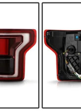 Xtune Fit Halogen OE Plus Raptor BSD Style LED Tail Lights Red Smoke Ford F150 2015-2020                                     - ALT-JH-FF15015-OEP-LED-RSM - Image 3