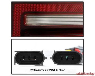 Xtune Fit Halogen OE Plus Raptor BSD Style LED Tail Lights Red Smoke Ford F150 2015-2020 - ALT-JH-FF15015-OEP-LED-RSM