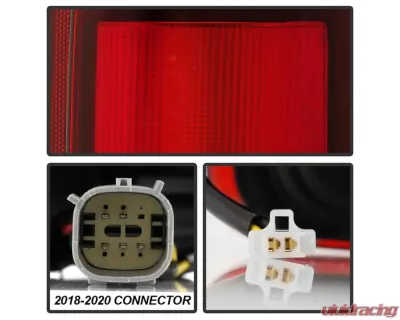 Xtune Fit Halogen OE Plus Raptor BSD Style LED Tail Lights Red Smoke Ford F150 2015-2020 - ALT-JH-FF15015-OEP-LED-RSM