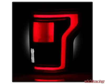 Xtune Fit Halogen OE Plus Raptor BSD Style LED Tail Lights Red Smoke Ford F150 2015-2020 - ALT-JH-FF15015-OEP-LED-RSM