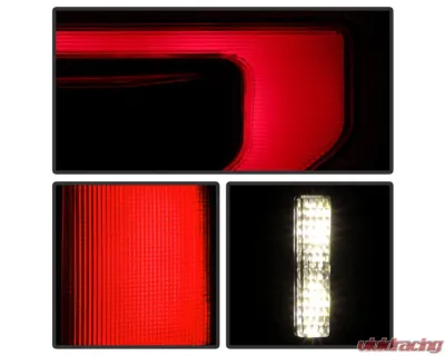 Xtune Fit Halogen OE Plus Raptor BSD Style LED Tail Lights Red Smoke Ford F150 2015-2020 - ALT-JH-FF15015-OEP-LED-RSM