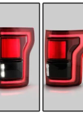 Xtune Fit Halogen OE Plus Raptor BSD Style LED Tail Lights Red Smoke Ford F150 2015-2020                                     - ALT-JH-FF15015-OEP-LED-RSM - Image 9