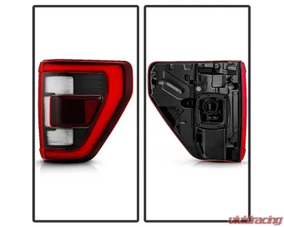 Xtune Blind Spot BSD w/ Black Appearance Pkg LED Tail Light OE Right Ford F150 2021-2023 - ALT-JH-FF15021P-LBSD-OE-BK-R