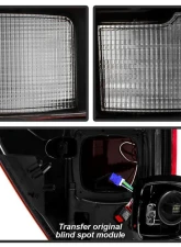 Xtune Blind Spot BSD w/ Black Appearance Pkg LED Tail Light OE Right Ford F150 2021-2023                                     - ALT-JH-FF15021P-LBSD-OE-BK-R - Image 5