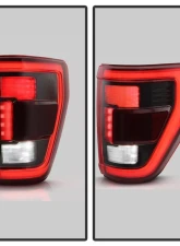 Xtune Blind Spot BSD w/ Black Appearance Pkg LED Tail Light OE Right Ford F150 2021-2023                                     - ALT-JH-FF15021P-LBSD-OE-BK-R - Image 6