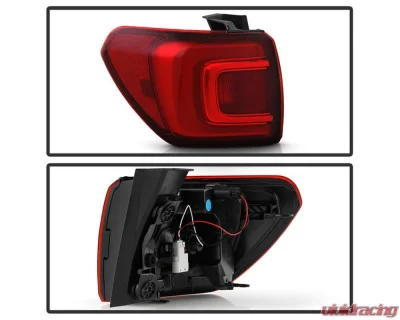 Xtune Red Lens LED Tail Light OE Outer Left w/o All Terrain Pkg GMC Acadia 2017-2019 - ALT-JH-GAC17-LED-OE-OL