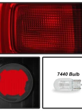 Xtune Red Lens LED Tail Light OE Outer Left w/o All Terrain Pkg GMC Acadia 2017-2019                                     - ALT-JH-GAC17-LED-OE-OL - Image 5