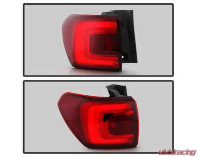 Xtune Red Lens LED Tail Light OE Outer Left w/o All Terrain Pkg GMC Acadia 2017-2019 - ALT-JH-GAC17-LED-OE-OL