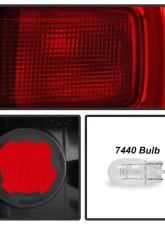 Xtune Red Lens LED Tail Light OE Outer Right w/o All Terrain Pkg GMC Acadia 2017-2019                                     - ALT-JH-GAC17-LED-OE-OR - Image 5