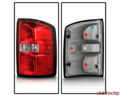 Xtune Halogen Red/Clear Non Harness Tail Light OE Right GMC Sierra 2014-2018 - ALT-JH-GS16-OE-R