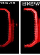 Xtune Halogen Backup/LED Tail Light OE+ Black GMC Sierra 1500 Denali 2014-2018                                     - ALT-JH-GS16-OEP-LED-BK - Image 2
