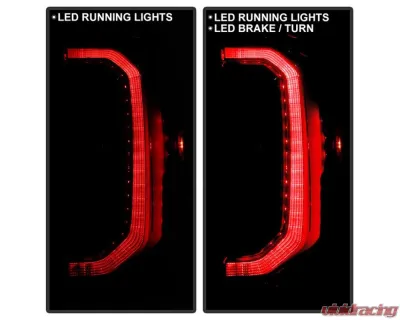 Xtune Halogen Backup/LED Tail Light OE+ Black GMC Sierra 1500 Denali 2014-2018 - ALT-JH-GS16-OEP-LED-BK