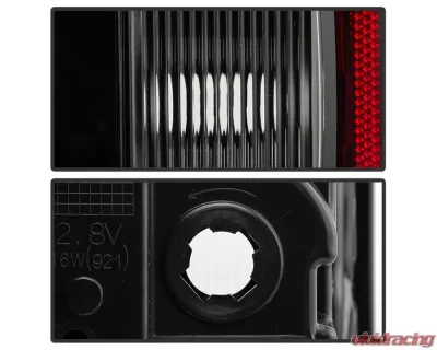 Xtune Halogen Backup/LED Tail Light OE+ Black GMC Sierra 1500 Denali 2014-2018 - ALT-JH-GS16-OEP-LED-BK