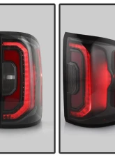 Xtune Halogen Backup/LED Tail Light OE+ Black GMC Sierra 1500 Denali 2014-2018                                     - ALT-JH-GS16-OEP-LED-BK - Image 10