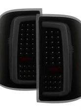 Xtune LED Tail Lights Black Smoke GMC Sierra 1500/2500/3500 2014-2019                                     - ALT-ON-GS14-LBLED-BSM - Image 9