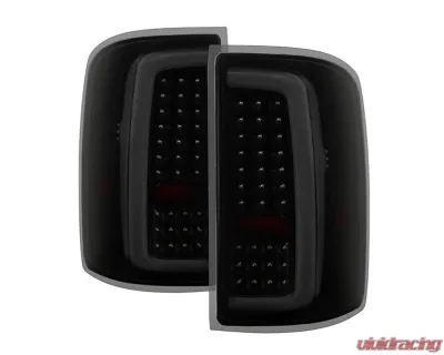 Xtune LED Tail Lights Black Smoke GMC Sierra 1500/2500/3500 2014-2019 - ALT-ON-GS14-LBLED-BSM