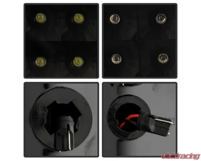 Xtune LED Tail Lights Black Smoke GMC Sierra 1500/2500/3500 2014-2019 - ALT-ON-GS14-LBLED-BSM