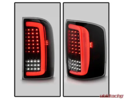 Xtune LED Tail Lights Black Smoke GMC Sierra 1500/2500/3500 2014-2019 - ALT-ON-GS14-LBLED-BSM