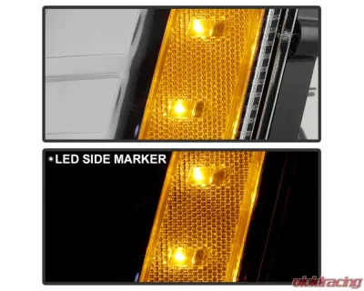 Xtune HID Ballast & Bulbs Projector Headlights Assembly Chrome Set Cadillac Escalade 2007-2014 - HD-JH-CAES07-BSBU-C