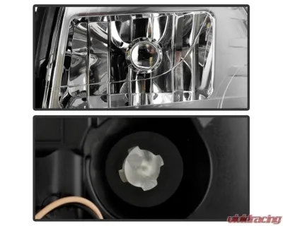 Xtune HID Ballast & Bulbs Projector Headlights Assembly Chrome Set Cadillac Escalade 2007-2014 - HD-JH-CAES07-BSBU-C