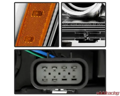 Xtune HID Ballast & Bulbs Projector Headlights Assembly Chrome Set Cadillac Escalade 2007-2014 - HD-JH-CAES07-BSBU-C