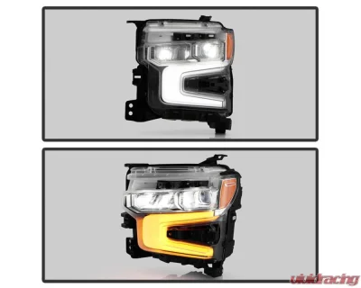 Xtune White DRL Full LED Headlight OE Left Chevrolet Silverado 1500 LTZ RST w/ Redline 2022-2024 - HD-JH-CSIL22LTZ-FLED-OE-L