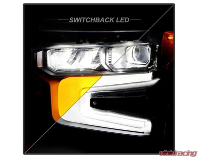 Xtune White DRL Full LED Headlight OE Left Chevrolet Silverado 1500 LTZ RST w/ Redline 2022-2024 - HD-JH-CSIL22LTZ-FLED-OE-L