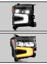 Xtune White LED DRL Full LED Headlight OE Black Right Chevrolet Silverado 1500 ZR2 2022-2024                                     - HD-JH-CSIL22ZR2-FLED-OE-R - Image 11