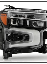 Xtune White LED DRL Full LED Headlight OE Black Right Chevrolet Silverado 1500 ZR2 2022-2024                                     - HD-JH-CSIL22ZR2-FLED-OE-R - Image 3