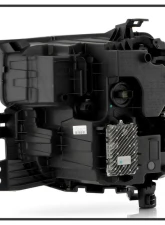 Xtune White LED DRL Full LED Headlight OE Black Right Chevrolet Silverado 1500 ZR2 2022-2024                                     - HD-JH-CSIL22ZR2-FLED-OE-R - Image 4