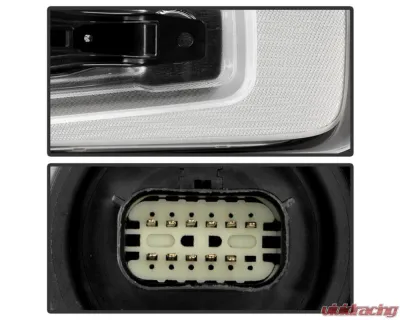 Xtune White LED DRL Full LED Headlight OE Black Right Chevrolet Silverado 1500 ZR2 2022-2024 - HD-JH-CSIL22ZR2-FLED-OE-R