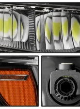 Xtune White LED DRL Full LED Headlight OE Black Right Chevrolet Silverado 1500 ZR2 2022-2024                                     - HD-JH-CSIL22ZR2-FLED-OE-R - Image 7