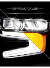 Xtune White LED DRL Full LED Headlight OE Black Right Chevrolet Silverado 1500 ZR2 2022-2024                                     - HD-JH-CSIL22ZR2-FLED-OE-R - Image 9